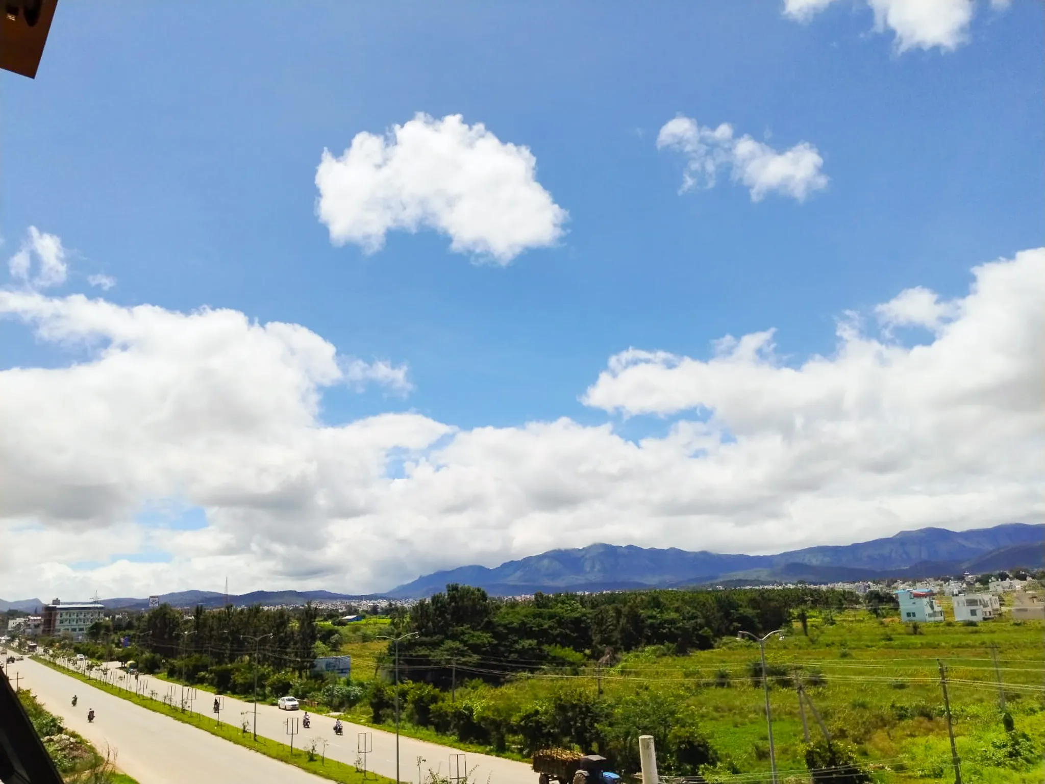 Evening light over the landscape